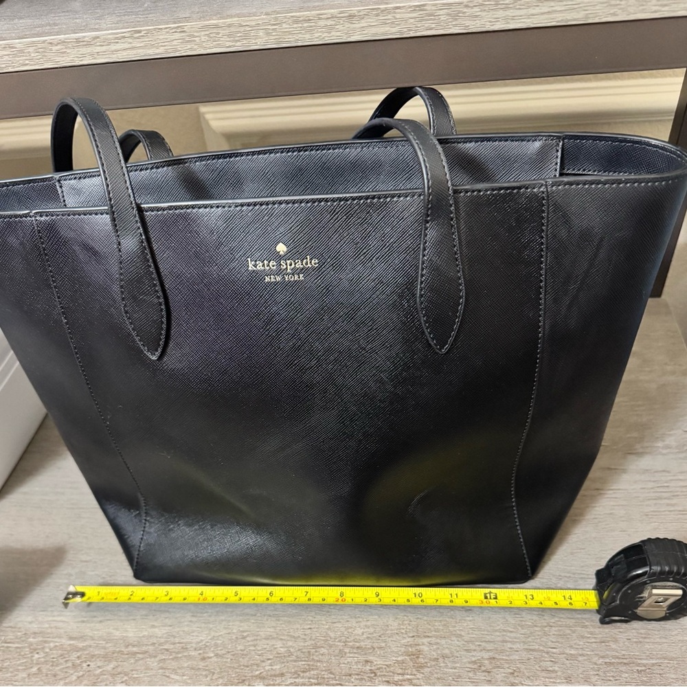 Kate Spade Black Dana Saffiano PVC tote with matching Madison wallet - Picture 6 of 16